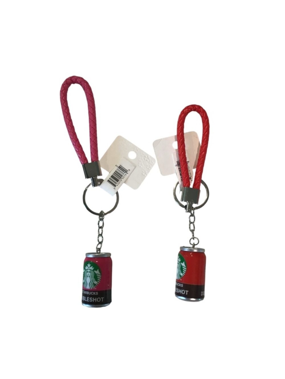 Starbucks Pink and Red DoubleShot Keychain Set - Picture 2 of 2